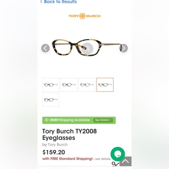 Tory Burch brown torti glasses frames (no lenses), preowned - Picture 10 of 10